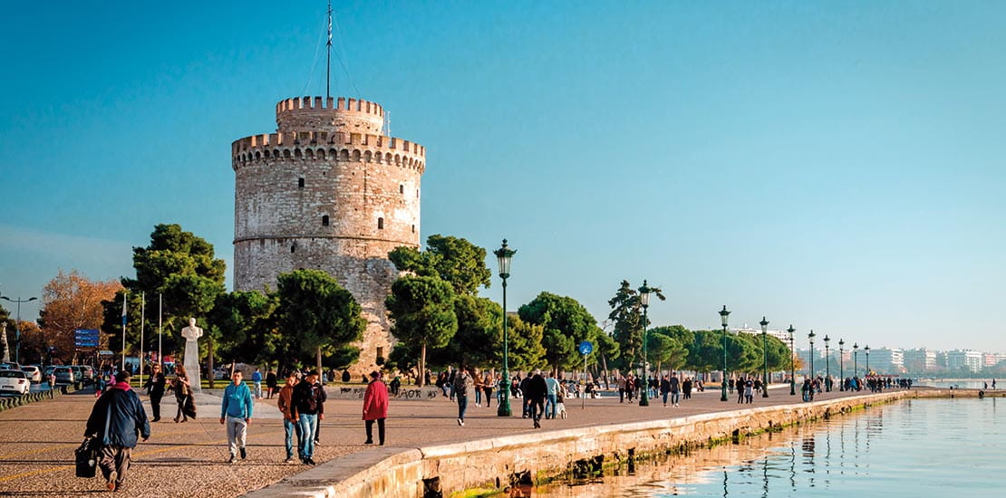 The White Tower in Thessaloniki, Greece